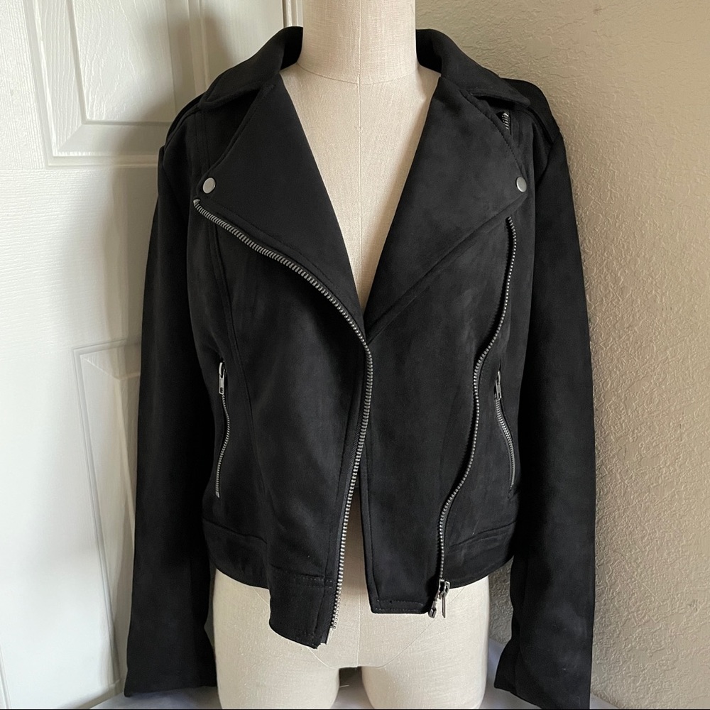 Philosophy Faux Suede Moto Jacket